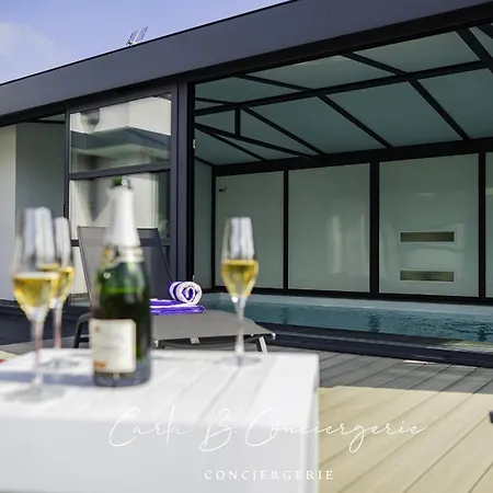 Tatil Evi -perle - Maison Contemporaine Avec Piscine Concarneau